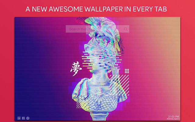 Vaporwave Wallpaper HD Custom New Tab