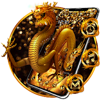 Sparkling Golden Dragon Theme