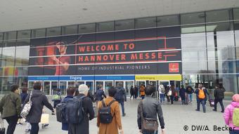 Eingang der Hannover Messe 2019
(DW/A. Becker)