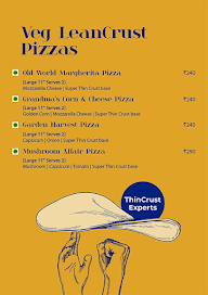 Leancrust Pizza - Thincrust Experts menu 1