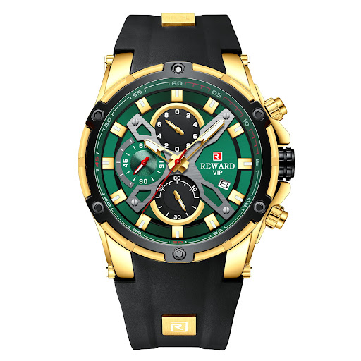 Title 6, Mens Sports Watch Multifunction Chronograph Si...