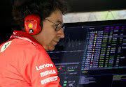 Ferrari's team principal Mattia Binotto during practice. 
