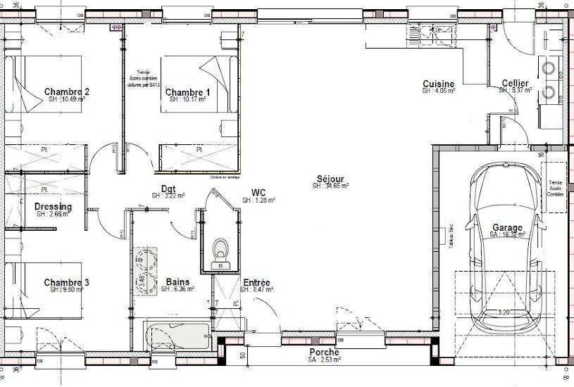  Vente Terrain + Maison - Terrain : 432m² - Maison : 90m² à Juigné-sur-Sarthe (72300) 