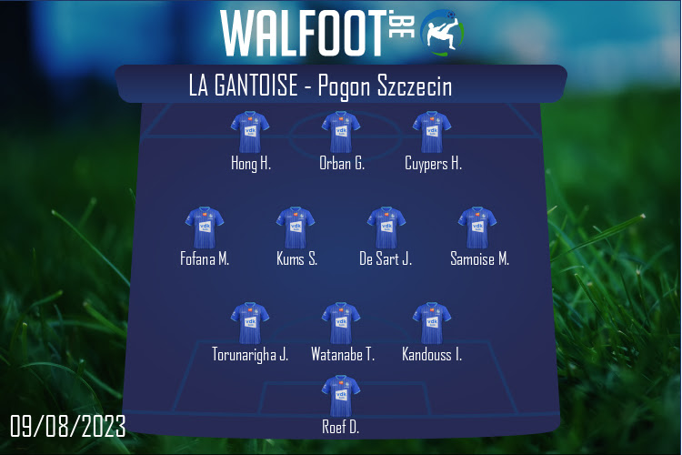 Composition La Gantoise | La Gantoise - Pogon Szczecin (09/08/2023)