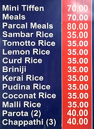 Hotel Vasantham menu 3