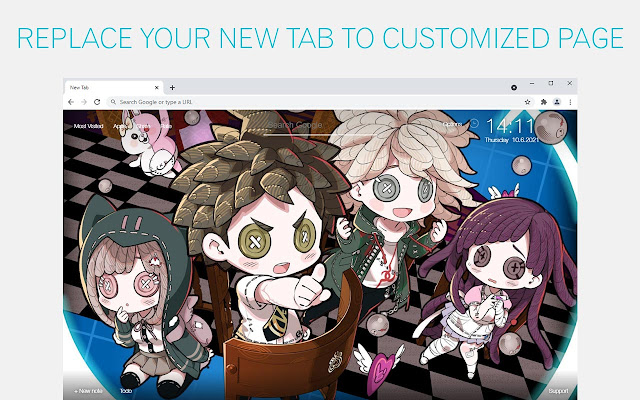 Danganronpa Chibi Wallpapers HD Anime New Tab