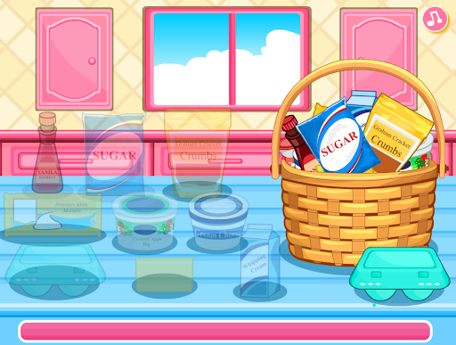 Screenshot cooking cake caramel games