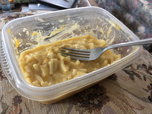 Mac and cheese in a dish