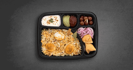 Egg Biryani Thali