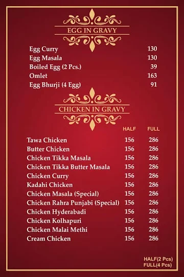 Delhi Restaurant menu 