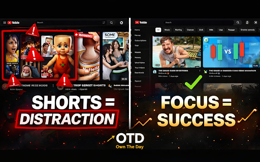 OTD ShortsBlocker – Remove YouTube Shorts & Stay Focused screenshot 2