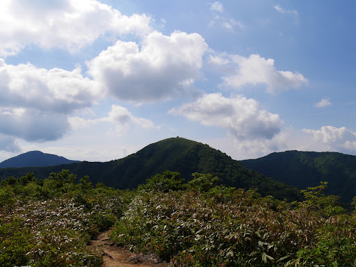 南丈競山(右に浄法寺山)