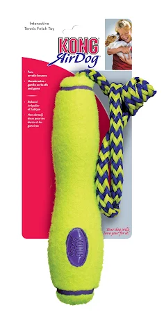 KONG AirDog Squeaker Fetch Stick with rope, medium, 1 st