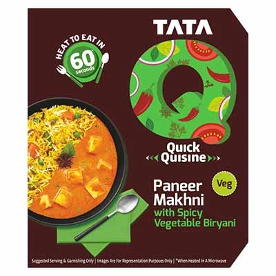 Tata Q Paneer Makhni With Spicy Vegetable Biryani 330G