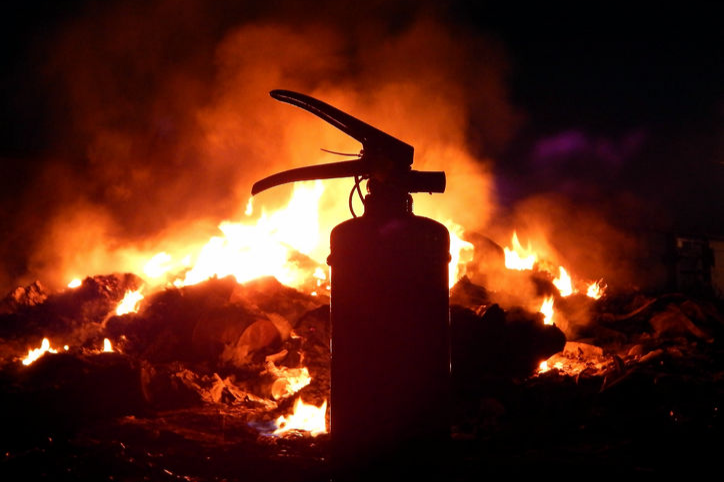 The fire in Melrose was extinguished but it had already spread through the house. Stock photo.