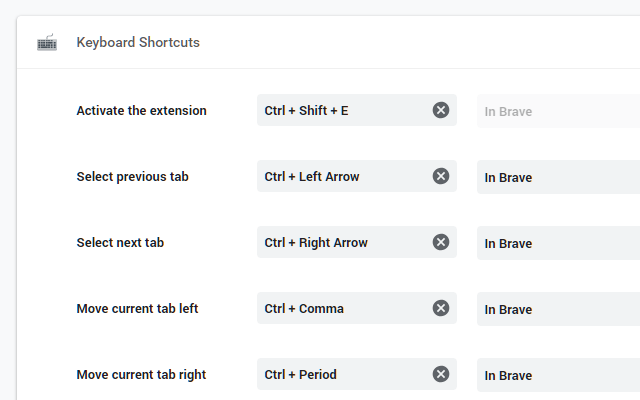 Keyboard Shortcuts Preview image 0