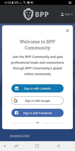 Screenshot BPP Virtual Campus