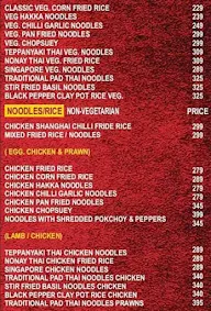 Yo China Express menu 1