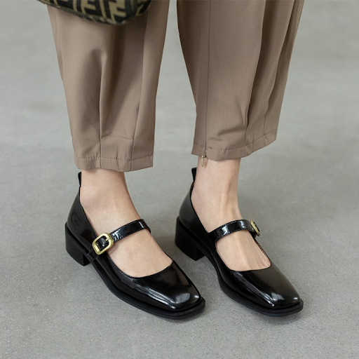 Title 11, Womens square toe button flat shoes offering c...