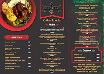 Black Olive menu 