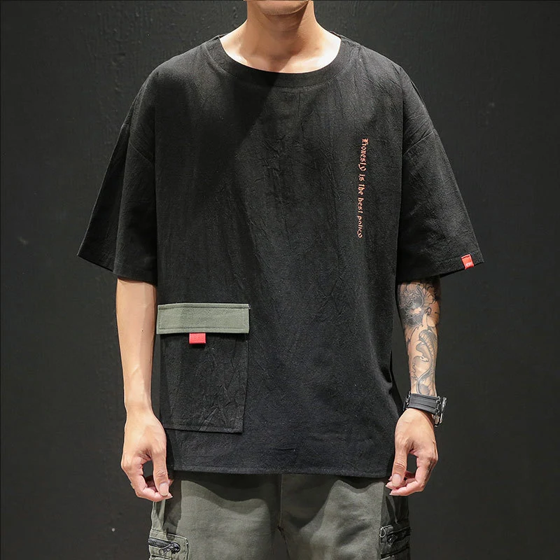 Summer New Round Neck Large Size Loose Short Sleeved T Shirt