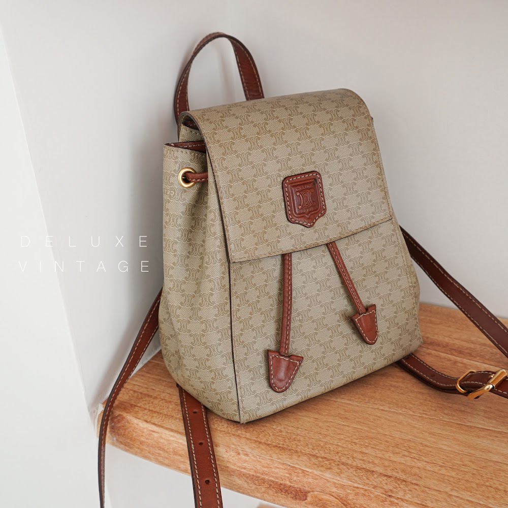 Vintage-Celine-Macadam-mini-Backpack  𝐃𝐞𝐥𝐮𝐱𝐞 𝐕𝐢𝐧𝐭𝐚𝐠𝐞