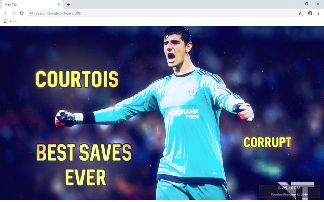 Thibaut Courtois New Tab