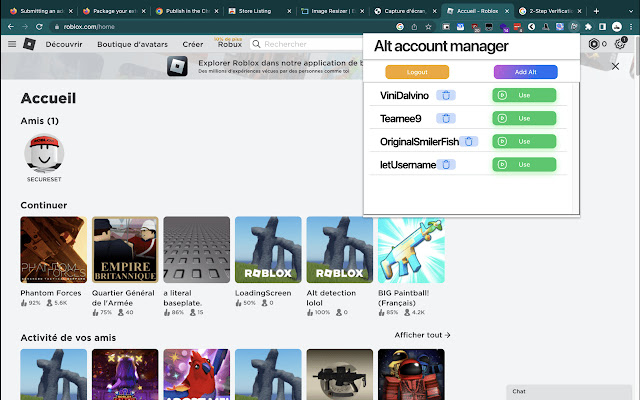 Alt Manager for roblox