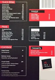 The Tea & Treat menu 1