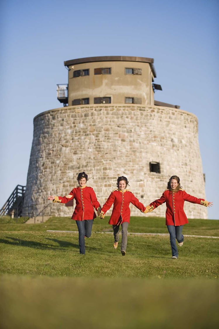 Carleton Martello Tower in Saint John, New Brunswick, dates from the War of 1812.