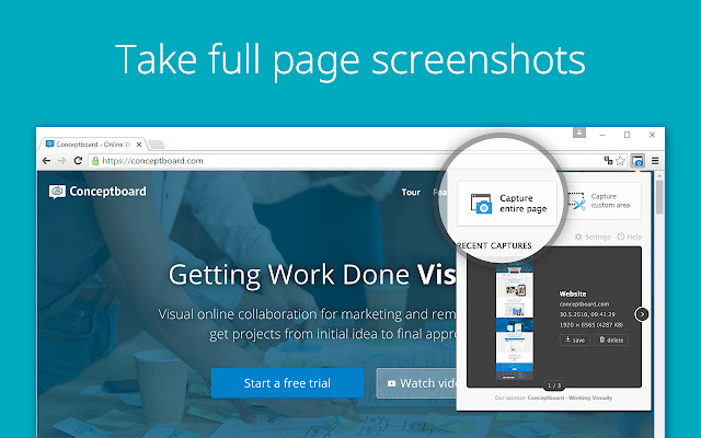 Full Page Screenshot chrome extension