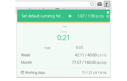 ERPAL Timetracking Statistics Preview image 0