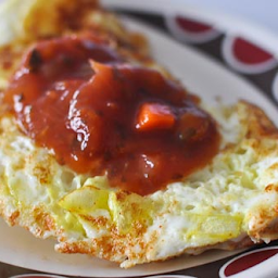 Salsa & Cheddar Cheese Omelette