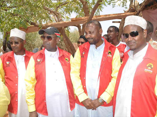 Some of the aspirants for different seats who were nominated by the Garre council of elders in October this year are paraded.Photo Stephen Astariko