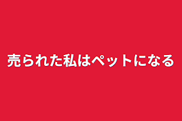 売られた私はペットになる