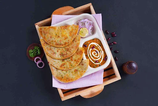 Aloo Paratha With Dal Makhani