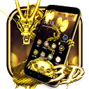 Baixar 3D Gold Dragon Theme Instalar Mais recente APK Downloader