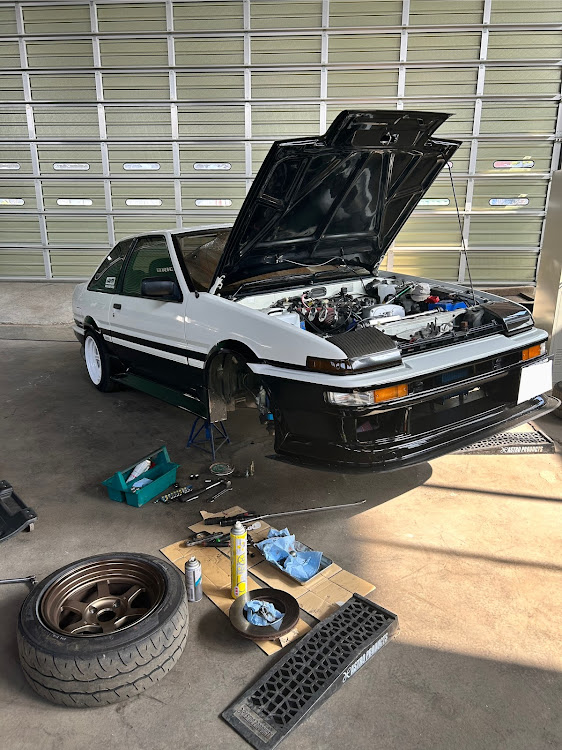 スプリンタートレノのAE86トレノ・車高調交換・柿採取・シェアハウスに関するカスタム事例の投稿画像1枚目