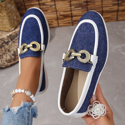 Title 8, Fly-kit Mesh Metal Casual Womens Shoes featuri...