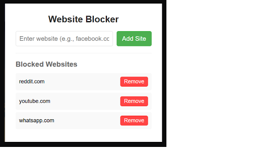 Website Blocker