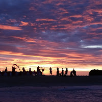 danze tra le nuvole al tramonto di 