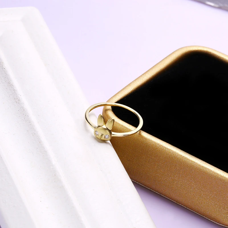 Title 5, Bague Lapin Mignon en Trois Dimensions Bijou Ch...