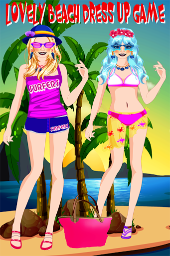 Lovely Beach Dress Up Game