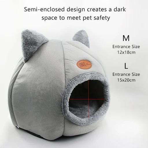 1 PCS Winter Soft Warm Small Dog House Durable Washable Pet Cave Comfortable Removable Puppy For Kitten