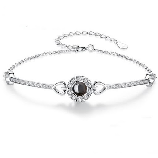 Title 5, S925 Sterling Silver Angels Eye Bracelet