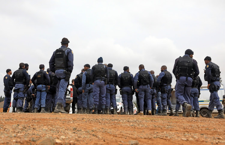 Police have been deployed to the West Rand to oust undocumented foreign nationals in the wake of a mass rape incident that occurred at a nearby mine dump. File image