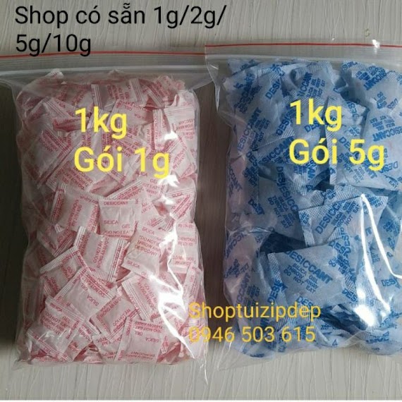 1Kg Gói Hút Ẩm Chống Ẩm: 1G/2G/5G/10G/20G/50G/100G/200G/1000G (Hạt Chống Ẩm)