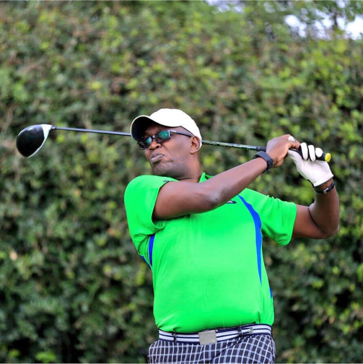 Azu Ogolla during golf action