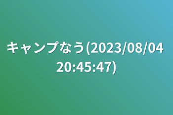 キャンプなう(2023/08/04 20:45:47)