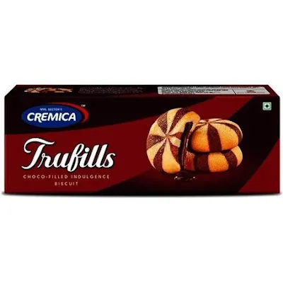Cremica Trufills Chocolate Center Filled Cookies - 75 gm